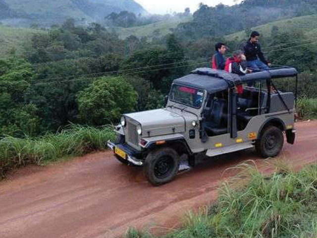 Jeep safari through the Aangamoozhi forest route