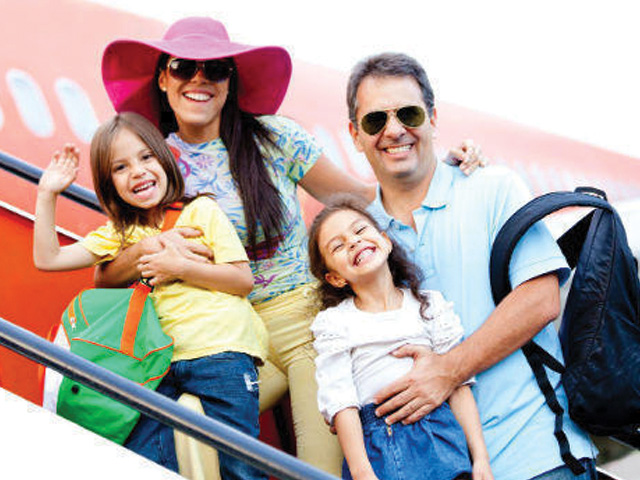Family enjoying a holiday tour package in Kerala